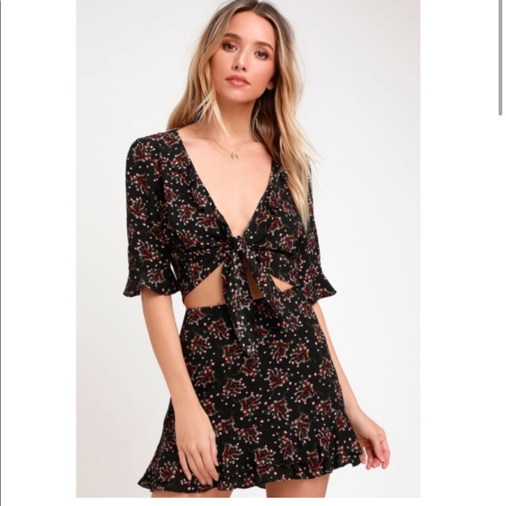 Lulu’s Carnation Crush Two Piece Set